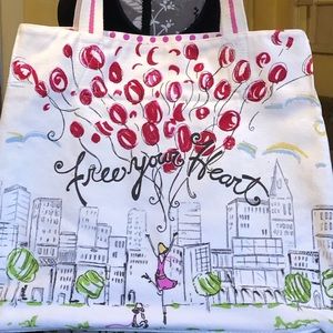 Brighton free your heart tote bag EUC